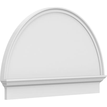 Ekena Millwork Half Round Smooth Architectural Grade PVC Combination Pediment, 42"W x 27-3/4"H x 2-3/4"P PEDPC042X280HRO00